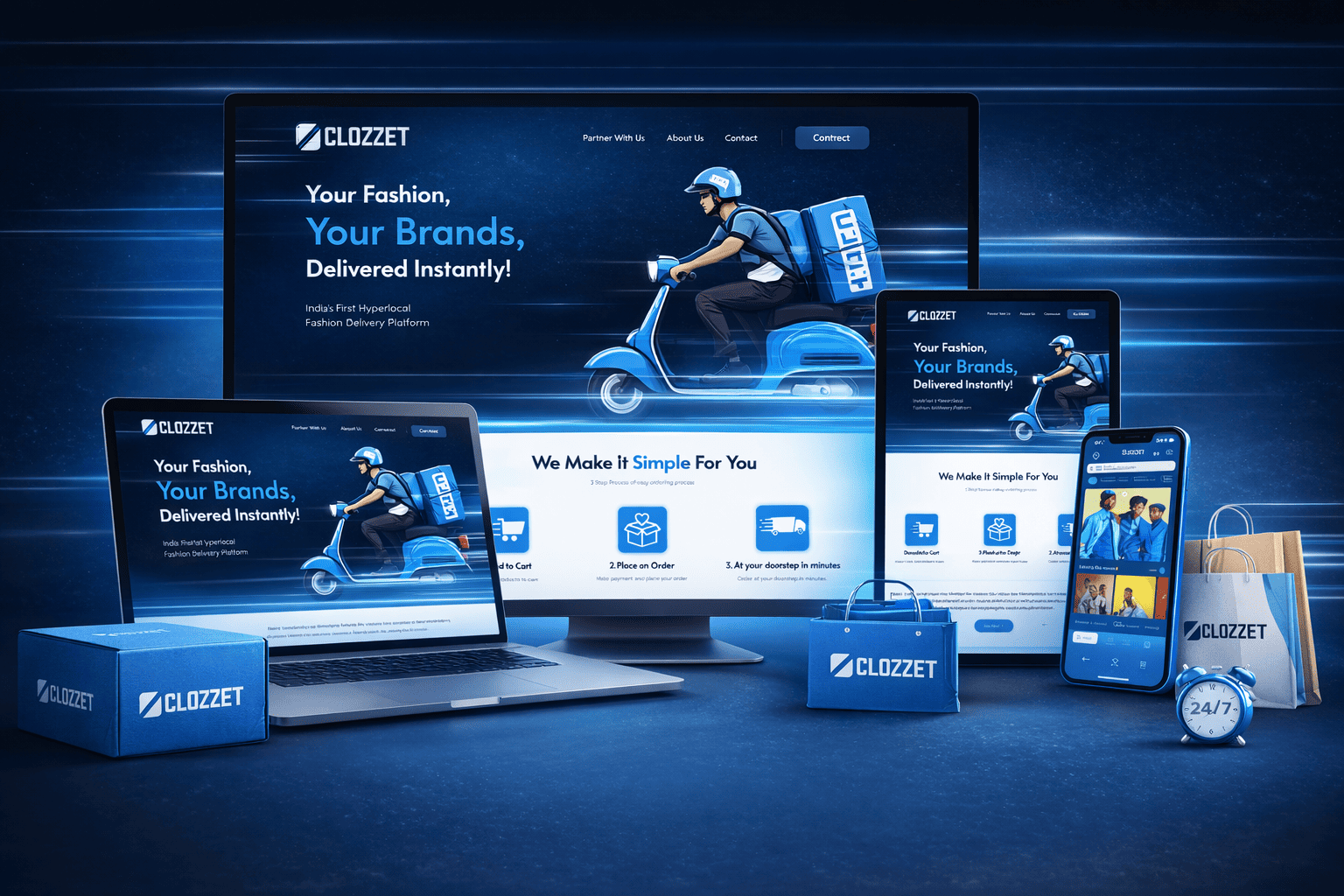 Clozzet | Hyperlocal Fashion Delivery Platform